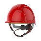 JSP EVOLite Skyworker Micro Peak Wheel Ratchet Safety Helmet Vented | Red