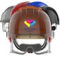JSP VISTAlens Custom Branded Helmet Wheel Ratchet Mid Peak Vented | Front Logo