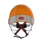 JSP EVO VISTAlens Dualswitch Safety Helmet | Vented | Wheel Ratched | Reflective | Orange/Smoke