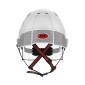JSP EVO VISTAlens Dualswitch Safety Helmet | Vented | Wheel Ratched | Reflective | White/Smoke
