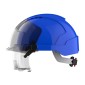 JSP EVO VISTAlens Wheel Ratchet Safety Helmet Vented | Blue/Smoke