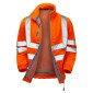 Pulsar Protect Hi-Vis Orange Interactive Fleece Jacket PR508