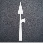 Traffic Lane Straight Right Split Arrow - Thermoplastic Road Marking Order Today