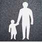 Mother & Child Thermoplastic Parking Space Marking