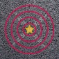 Circle Target Game Playground Marking (3000mm x 3000mm) | Preformed Thermoplastic