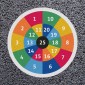 Coloured Target Game Playground Marking (3000mm x 3000mm) | Preformed Thermoplastic