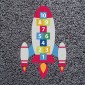 Hopscotch Rocket Playground Marking (1870mm x 3000mm) | Preformed Thermoplastic
