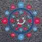 Smiley Dual 24 Hour Clock Playground Marking (4000mm x 4000mm) | Preformed Thermoplastic