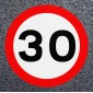 30mph Road Marking - Thermoplastic Speed Roundel