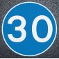 30 Min Speed Road Marking - Thermoplastic Roundel Dia. 670