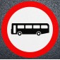No Buses Road Marking - Thermoplastic Roundel Dia. 952