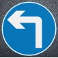 Left Turn Road Marking - Thermoplastic Roundel Dia. 609