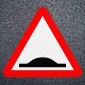 Speed Bumps Red Triangle Road Marking - Thermoplastic Symbol Dia. 557.1