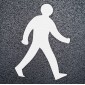 Path / Walking Man Symbol - Car Park Road Markings