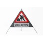 Quazar Chapter 8 Classic Grass Cutting Roll Up Sign Package