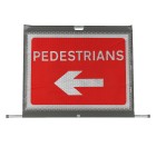 Pedestrians Left dia. 7018 - Roll Up Sign / RA1 | 600x450mm | Face Only