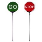 Collapsible Stop Go Lollipop Sign With 600mm Face & Carry Bag   