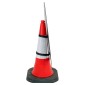 Road Narrows Left Cone Sign 517 (Cone Sold Separately)