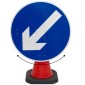 Reversible Keep Left / Right Cone Sign 610L 750mm-  (Cone Sold Separately)