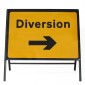 Diversion Right - Metal Sign Face 2702a