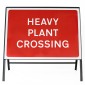 Heavy Plant Crossing Sign - Zintec Metal Sign Face | 1050x750mm