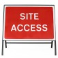 Site Access Sign - Zintec Metal Sign Face | 1050x750mm