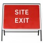 Site Exit Sign - Zintec Metal Sign Face | 1050x750mm