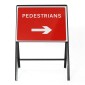 Pedestrians Keep Right - Metal Sign Face 7018b