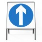 Ahead Only Sign - Zintec Metal Sign Face | Face, Frame & Clips | 750x750mm