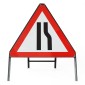 Road Narrows Right - Metal Sign Face 517