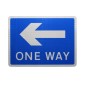 Post Mounted One Way Sign Diagram 810