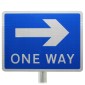 Post Mounted One Way Sign Diagram 810