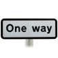 'One Way' Sign Supplementary Plate Diagram 607