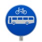 Buses & Cycles Only Dia. 953 RA2 Reflective (Face Only)