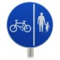 Post Mounted Cycle & Pedestrian (Cyclist Keep Left) Route Dia 957B   