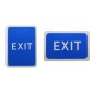 Blue Exit Sign Without Arrow - Post Mounted R2