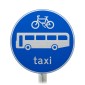 Buses, Push Bikes and Taxi Cabs Only Lane Sign Face Post Mounted 953, (Face Only)