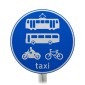 Tramcars, Buses, Cycles and Motorcycles Only Sign Face Post Mounted 953.1C, (Face Only)