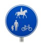 Route For Use By Pedal Cycles, Horses and Pedestrians Only Sign Face Post Mounted 956.1 (Face Only)