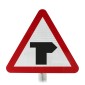 T Junction Ahead Road Sign Face Post Mounted 505.1 (Face Only)