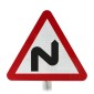 Two Bends Ahead Sign Face Post Mounted 513 (Face Only)