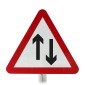 2 Way Traffic Sign Face Post Mounted 521 (Face Only)