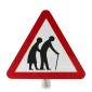 Elderly People Road Sign Face Post Mounted 544.2, (Face Only)