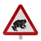 Migratory Frog Crossing Ahead Sign Face Post Mounted 551.1, (Face Only)
