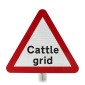 Cattle Grid Ahead Sign Post Mounted 552, (Face Only)