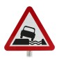 Water Alongside Road Sign Face Post Mounted 555.1, (Face Only)