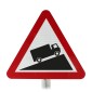 Slow Moving Vehicles On Incline Ahead Sign Face Post Mounted 583, (Face Only)
