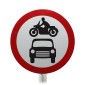 No Motorised Vehicles Sign Face Post Mounted 619 (Face Only)