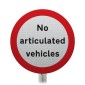 Articulated Buses Prohibited Sign Face Post Mounted 622.4, (Face Only)