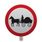 No Horse Drawn Carriages Sign Face Post Mounted 622.5, (Face Only)